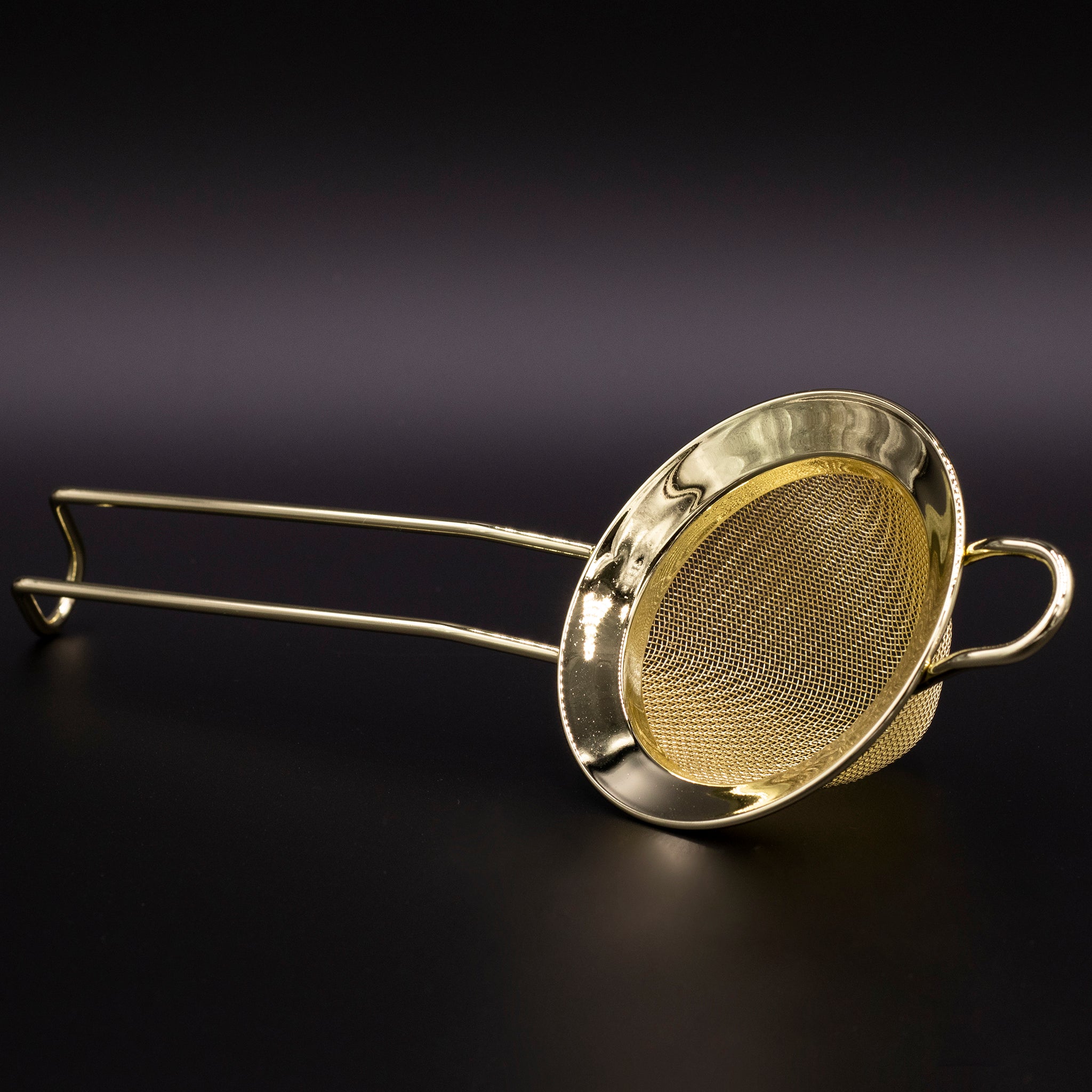 Double Layer Mesh Cocktail Strainer Gold