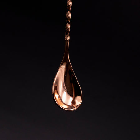 Fōku Trident Bar spoon with Fork 40cm Copper