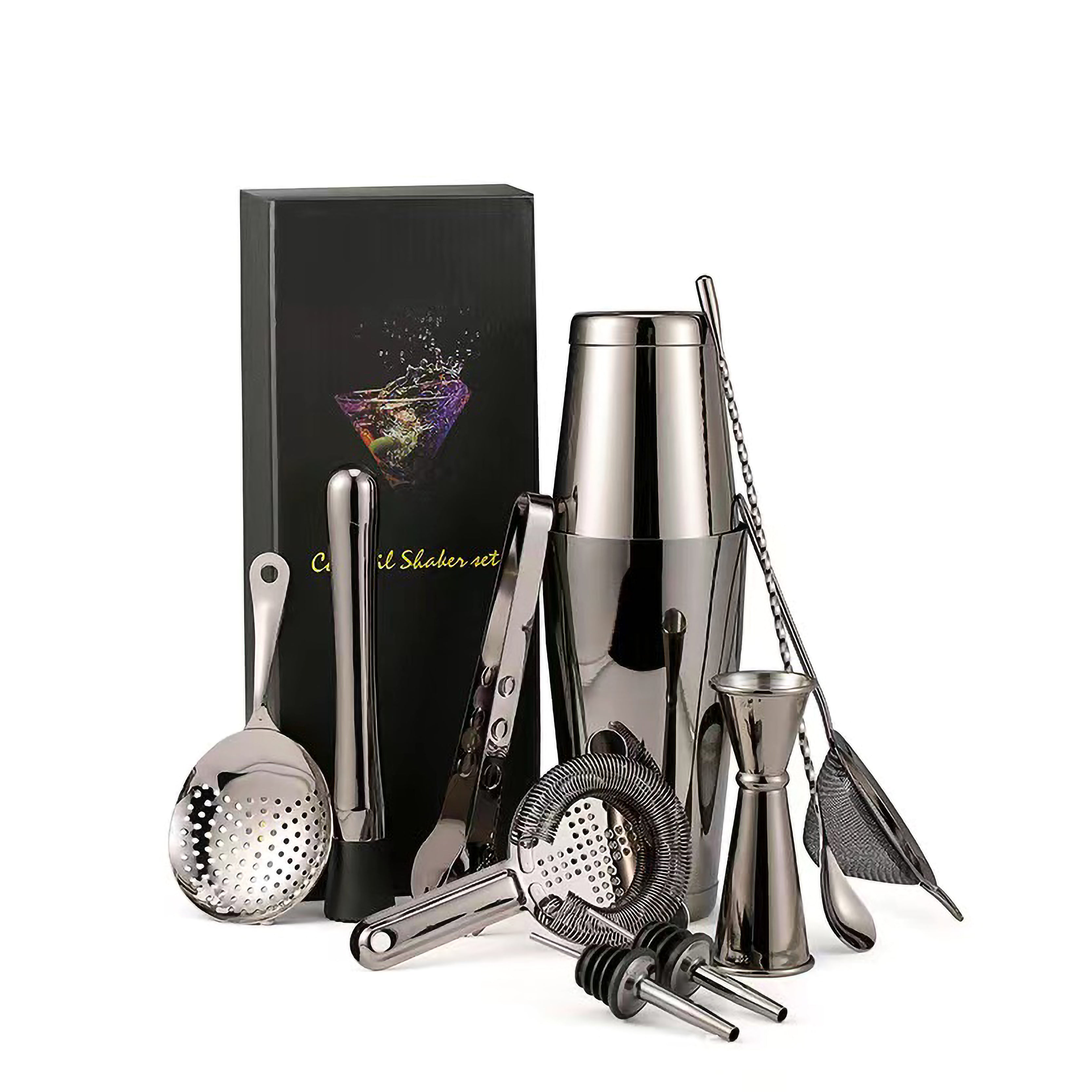 Ｂａｒｔｅｎｄｅｒ １７ Bartender Kit Gunmetal 11 Pieces – Essential Barware