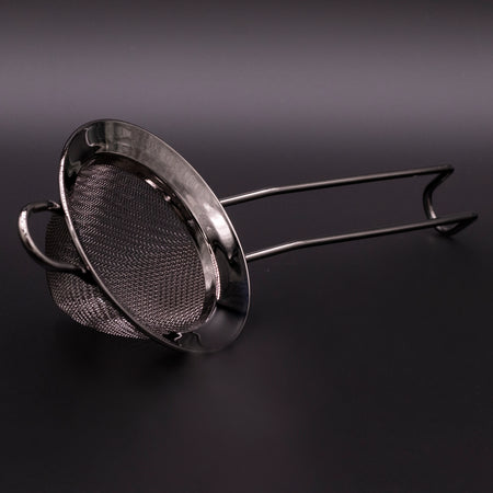 Double Layer Mesh Cocktail Strainer Black