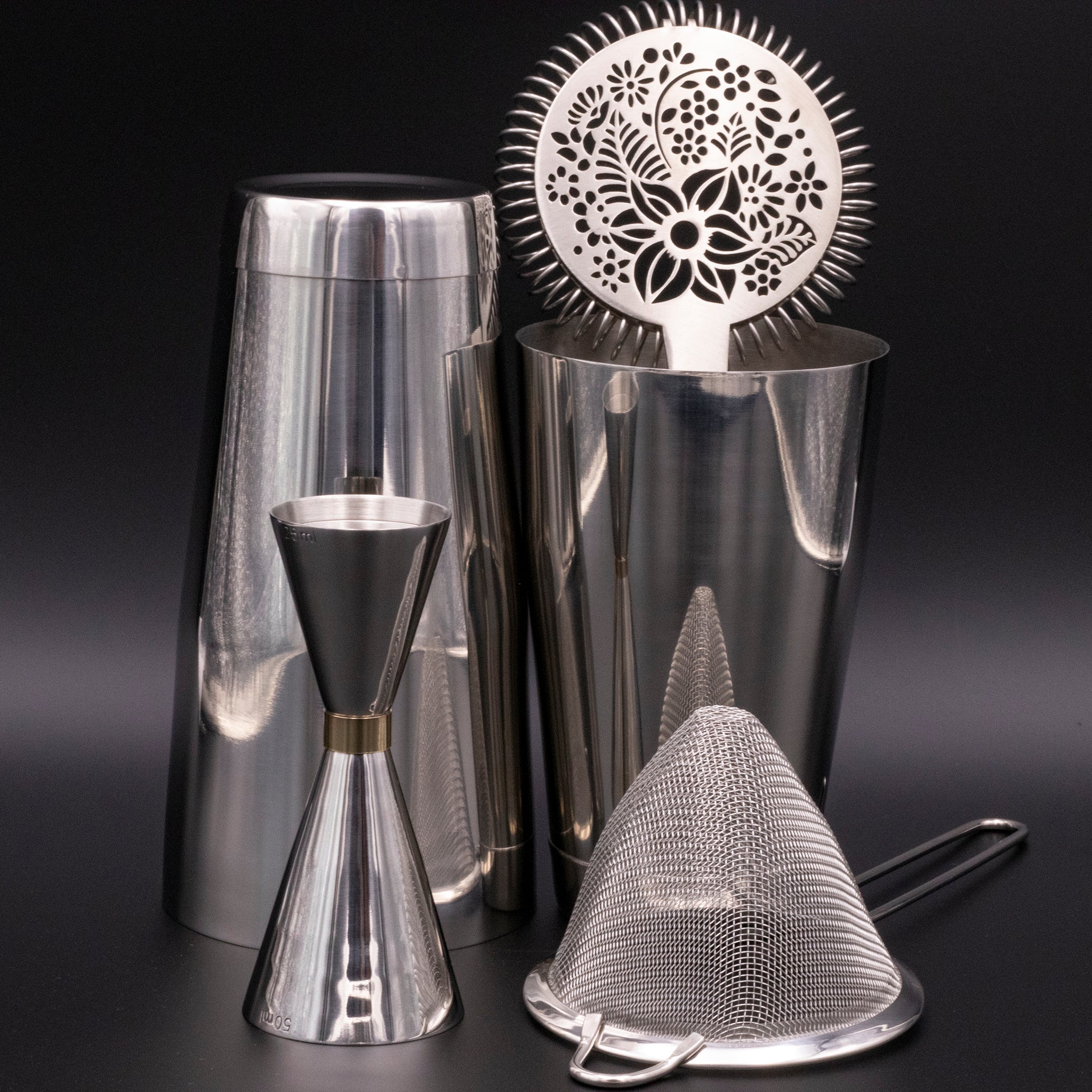 5 Piece Stainless Steel Cocktail set
